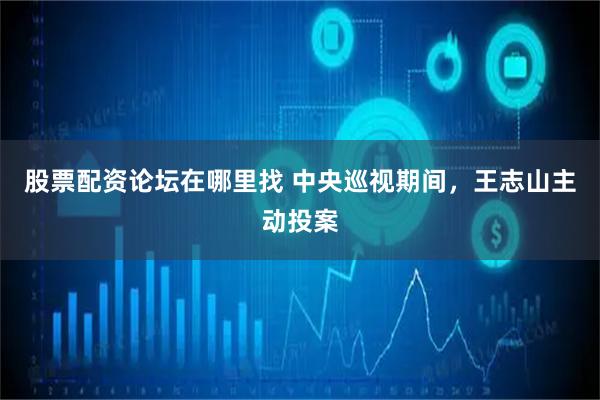 股票配资论坛在哪里找 中央巡视期间，王志山主动投案