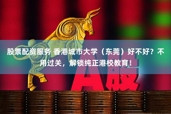 股票配资服务 香港城市大学（东莞）好不好？不用过关，解锁纯正港校教育！